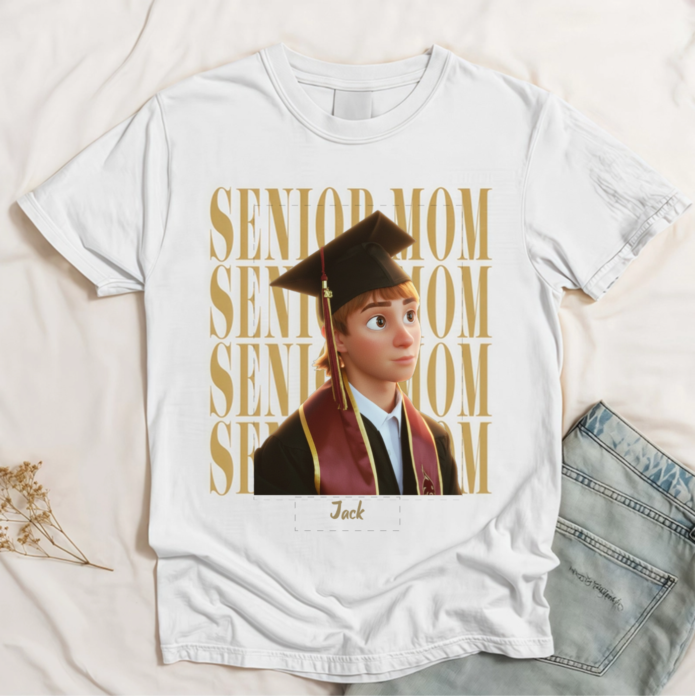 Custom Photo Collage T-Shirt – Personalized T-Shirt with Photo Slots for Family, Friends & Loved Ones