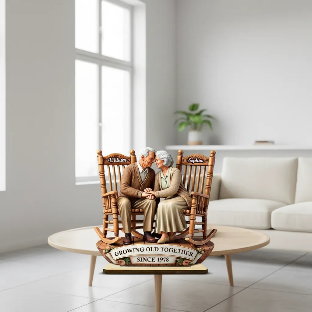 Growing Old Together Custom Figurine
