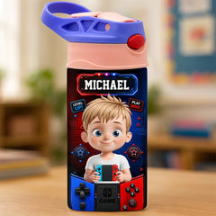 Custom Kids Insulated Water Bottle - Personalized Back To School Gifts For Kids - School Adventure Begins