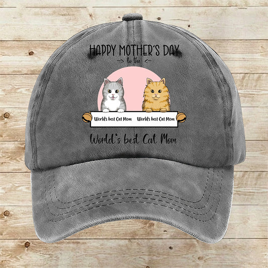 Custom World‘s best Cat Mom Cap