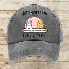 Custom World‘s best Cat Mom Cap