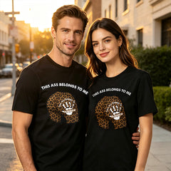 Customized cotton short-sleeved photo shirt - Personalized Anniversary Wedding Gifts For Husband And Wife, Him And Her - Drive Safe & Come Home To Me