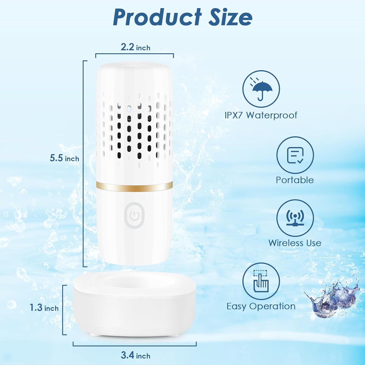 Wireless Fruit & Vegetable Cleaner | 99.9% Sterilization Produce Wash