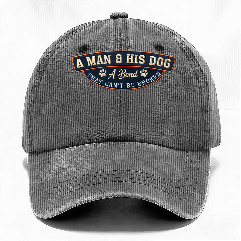 A MAN & HIS DOG Cap