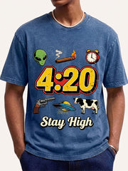 Fun Cow Print Personality Short Sleeve