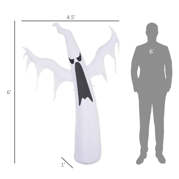 6 ft inflatable dancing ghost - product photo 3 of 6