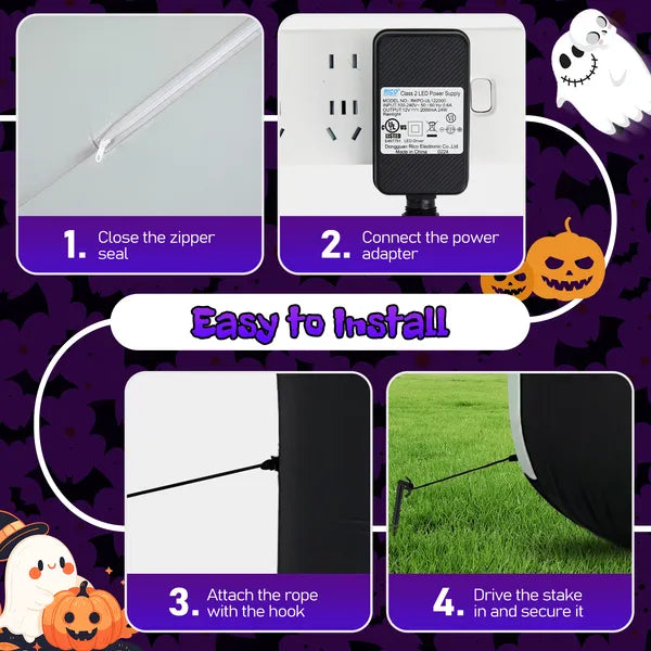 12 ft inflatable grim reaper - product photo 3 of 6