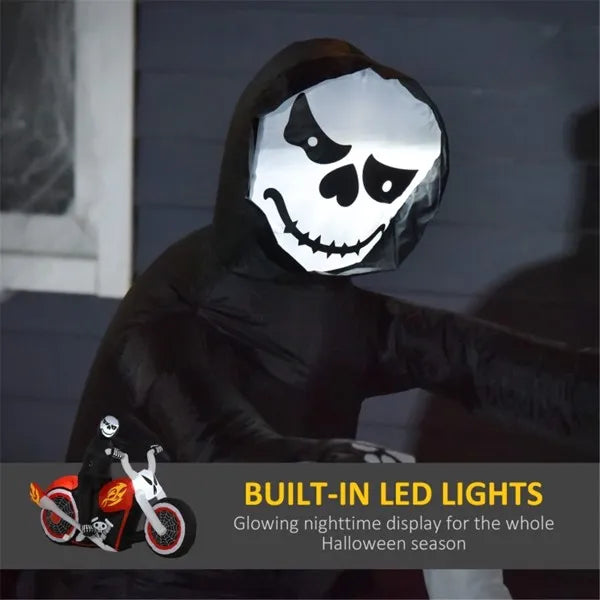 Inflatable grim reaper on a bike - product photo 4 of 6