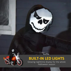 Inflatable grim reaper on a bike - product photo 4 of 6