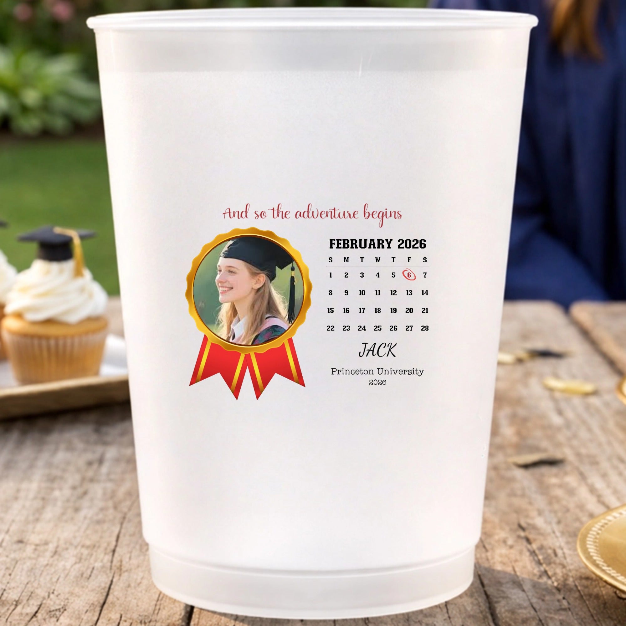 Custom And so the adventure begins Plastic Cups