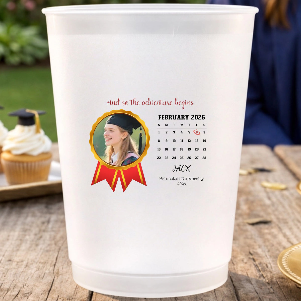 Custom And so the adventure begins Plastic Cups