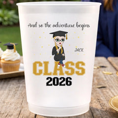 Custom And so the adventure begins Plastic Cups