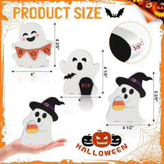 set of 3 wooden ghost tiered tray signs - product photo 2 of 6