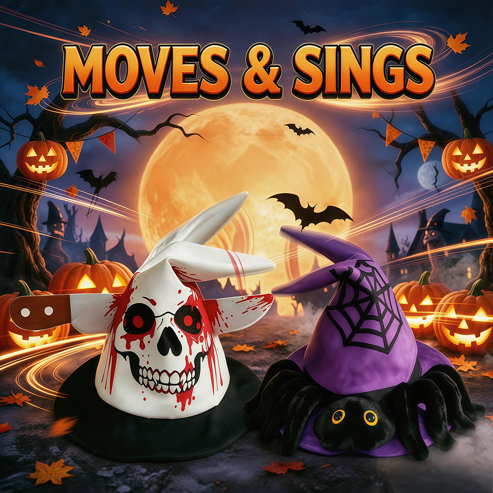 Halloween electric light-up hat, witch's hat for decoration, an interesting prank gift