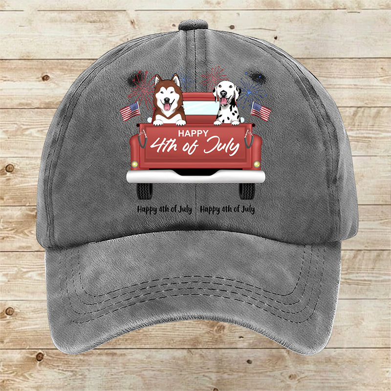 Custom Happy 4th of July Cap