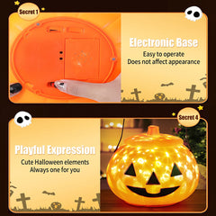 Halloween Portable Pumpkin LED Light - Candy Bucket