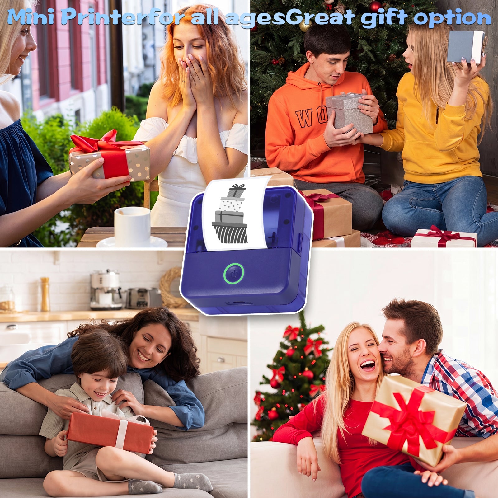 Mini Portable Bluetooth Thermal Printer | Inkless Pocket Sticker & Photo Printer for Notes, Lists & DIY Art
