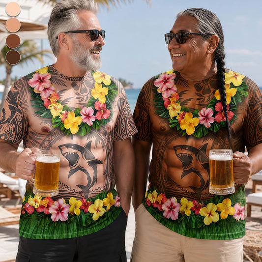 Custom Funny T-shirt - Personalized Birthday Gifts For Men - Aloha And Chill