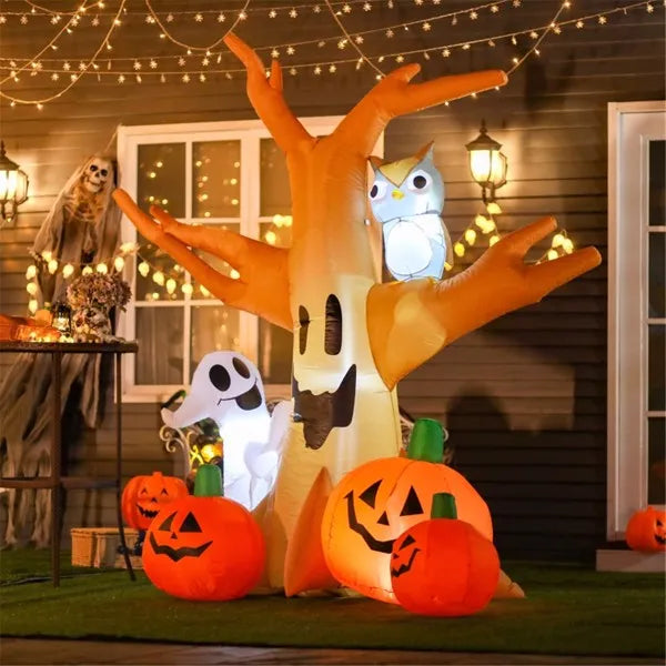 7.5 ft inflatable spooky ghost tree - product photo 6 of 6