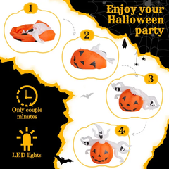 5.9 ft inflatable pumpkin ghost - product photo 4 of 5