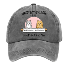 Custom World‘s best Cat Mom Cap