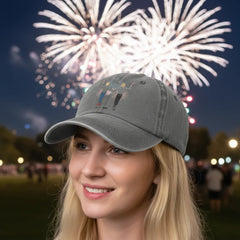 Custom Proud parents Washed Baseball Cap