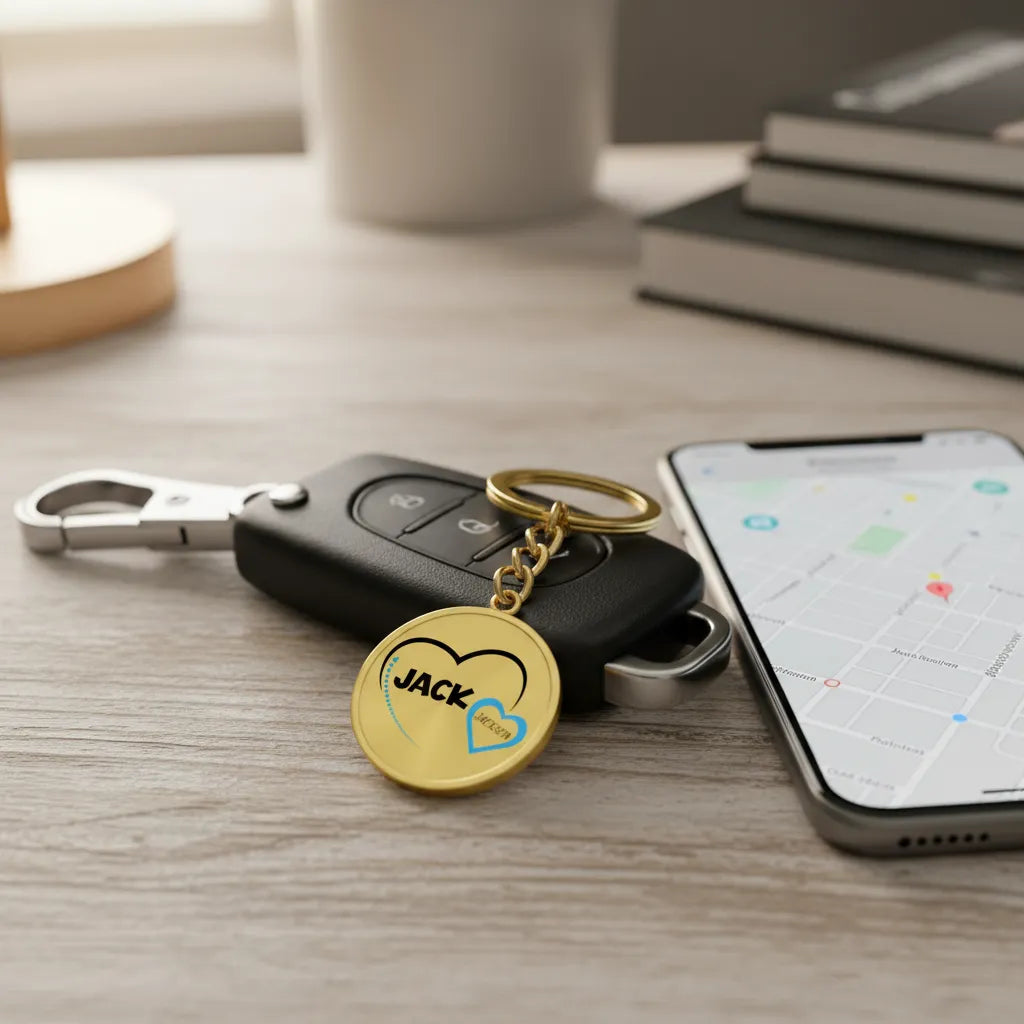Dad Heart Keychain