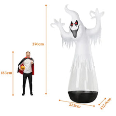 12 ft inflatable half-body clear PVC ghost - product photo 2 of 6