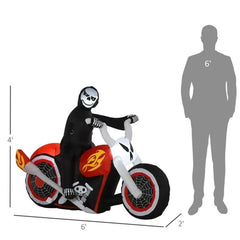 Inflatable grim reaper on a bike - product photo 3 of 6