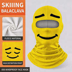 Novelty Fleece Balaclava – Windproof Funny Face Ski Mask That Covers Head, Face & Neck