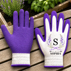 Custom Coated Grip Gardening Gloves - Personalized Birthday Garden Gifts For Gardeners - Blooms In My Hands