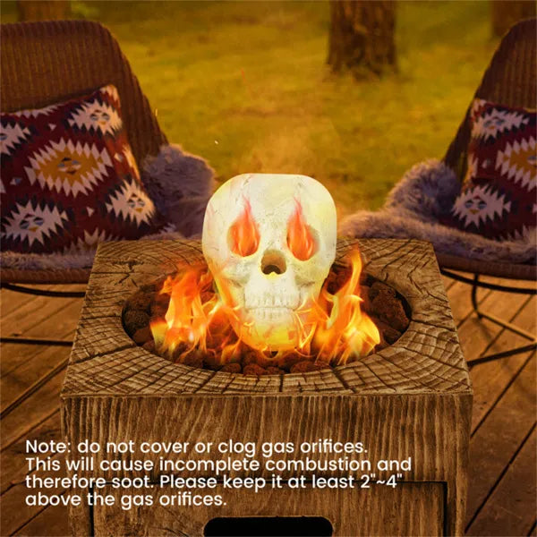 Ceramic fire pit skull - product photo 12 of 12