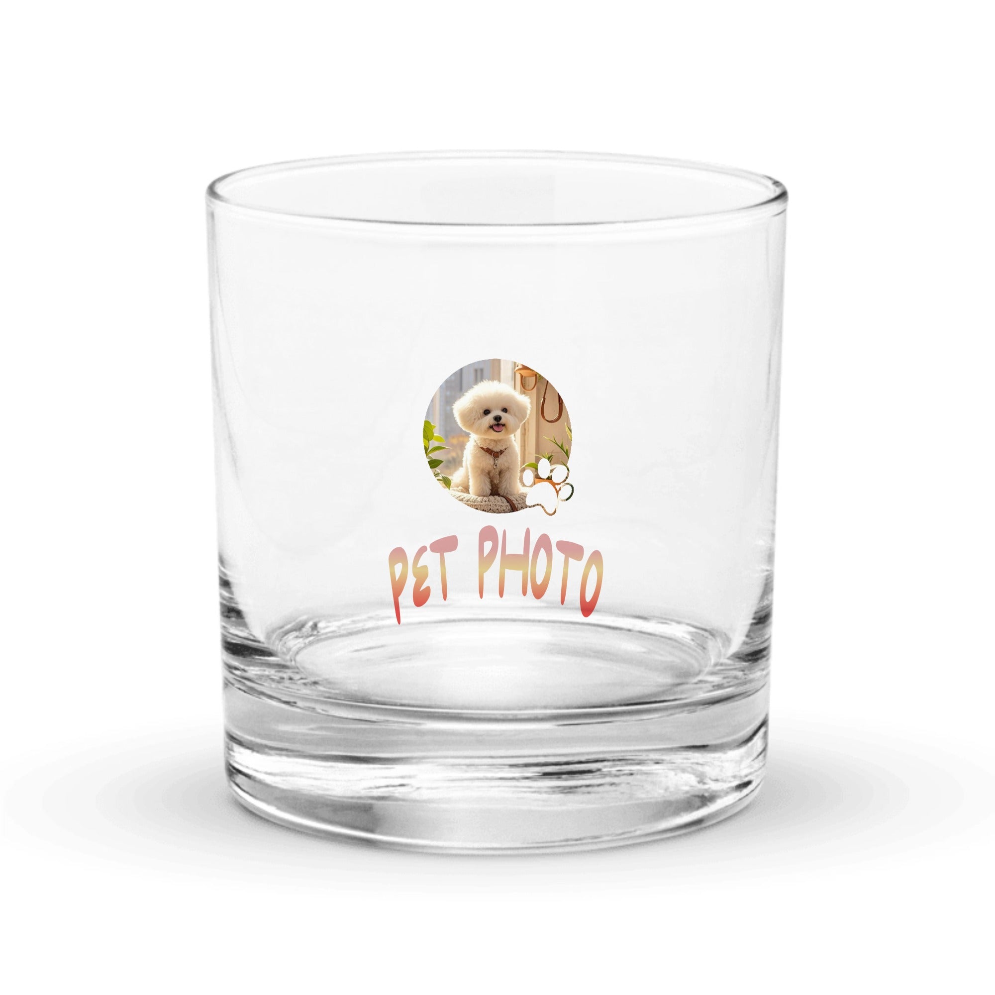 Pet Photo with name in Gradient Finish