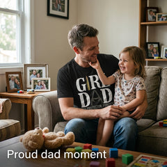 "Girl Dad - Her Protector Forever" Distressed Style T-Shirt