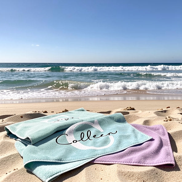 Simple Signature Personalized 30x60 Beach Towel