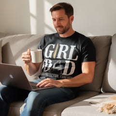 "Girl Dad - Her Protector Forever" Distressed Style T-Shirt