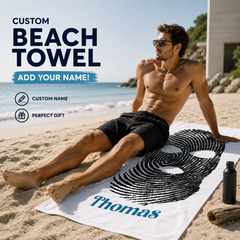 Grunge Fingerprint Ski Mask Black & White Throw Blanket