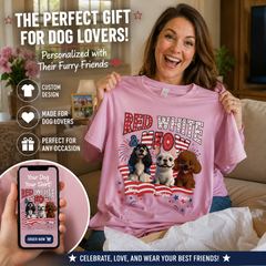 Red White Meow - Personalized Shirt