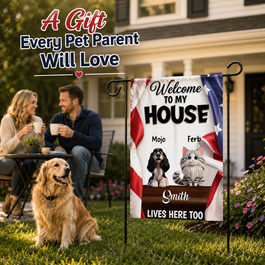 Custom Pet Flag - Personalized America 250th Anniversary Gifts-Proud Patriotic Paws