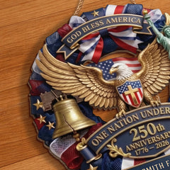 Custom Wood Sign - Personalized America 250th Anniversary Gifts For Mom, Dad, Brother, Sister, Kids - Liberty Never Goes Out Of Style