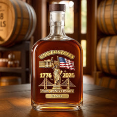 Custom Liquor Decanter-America 250th Anniversary Gifts-Honor The Brave Spirit