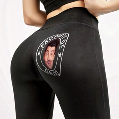 Custom Photo Property Of My Man - Personalized Custom Women Leggings - Gift For Wife, Anniversary