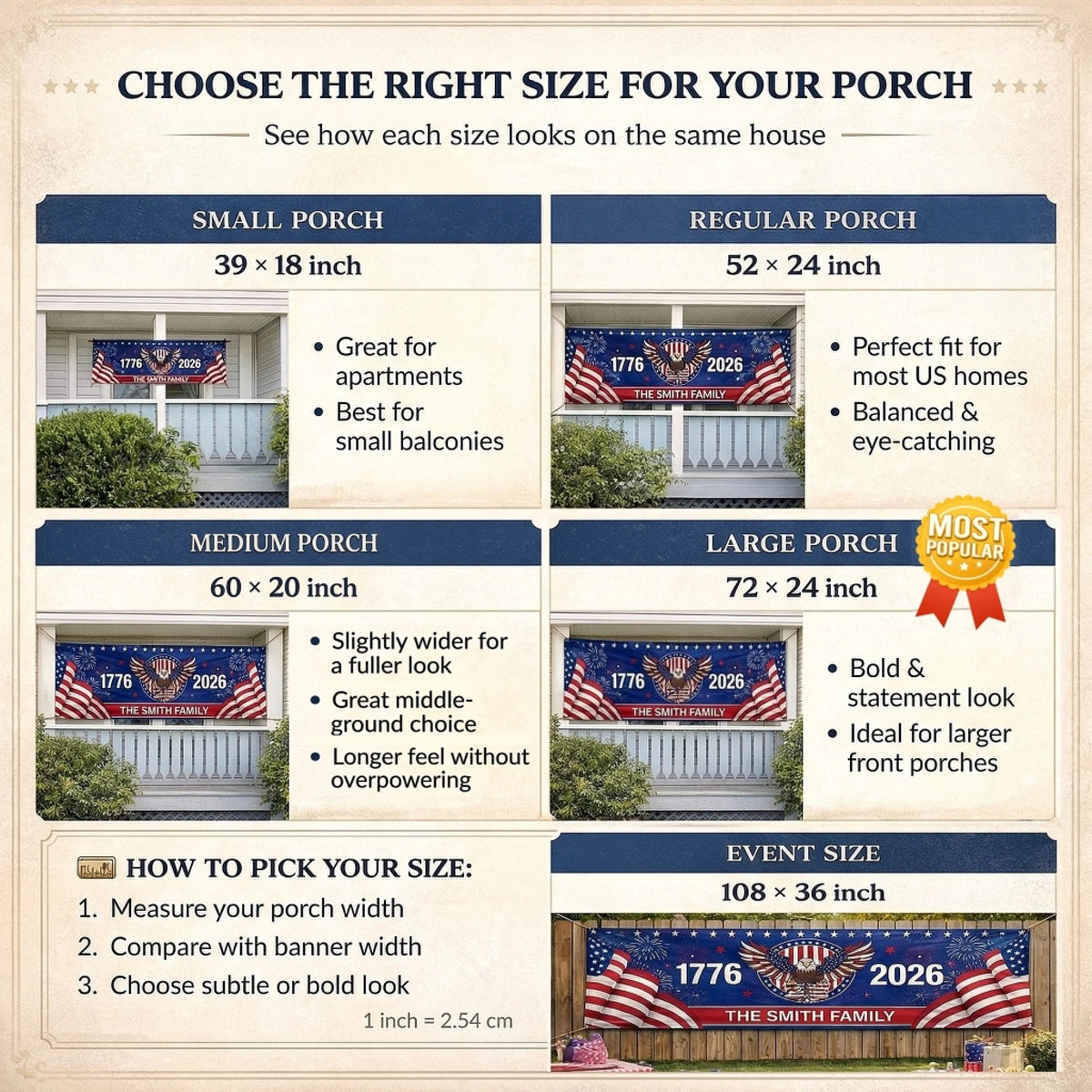 Custom Polyester Outdoor Banner - Personalized America 250th Anniversary Gifts For Mom, Dad, Brother, Sister, Kids - Pride Lives Here