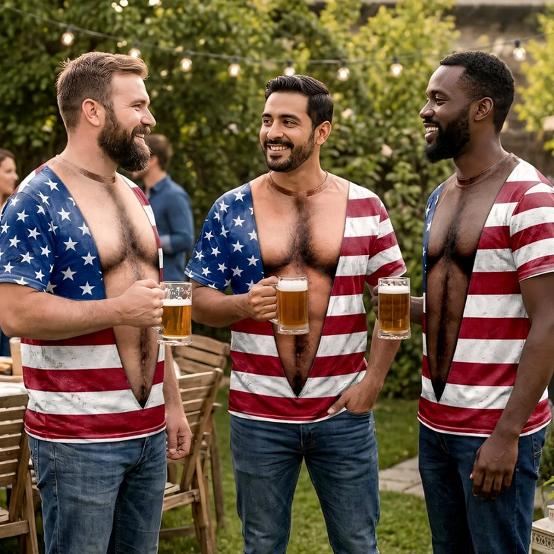 Custom Funny Patriotic T-shirt - Personalized Birthday Gifts For Men - Freedom Looks Good On Me