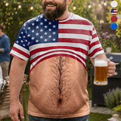 Custom Funny Patriotic T-shirt - Personalized Birthday Gifts For Men - Too Cool For Tea