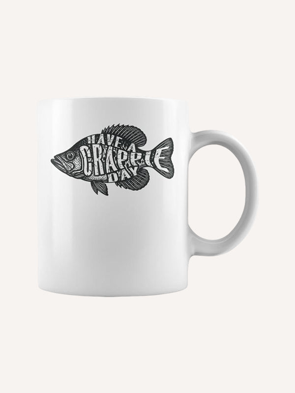 Have A Crappie Day Vintage Fishing Pun Coffee Mug