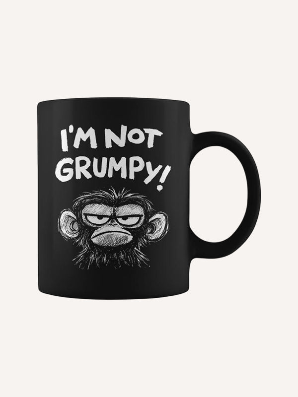 Grumpy Monkey I'm Not Grumpy Retro Vintage Coffee Mug