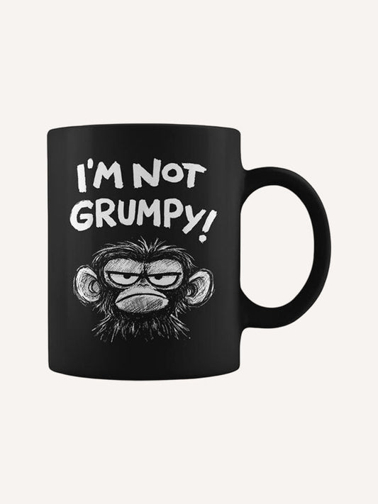 Grumpy Monkey I'm Not Grumpy Retro Vintage Coffee Mug