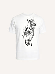 Smoking is harmful to health, including your eyes. Funny Print Short Sleeve