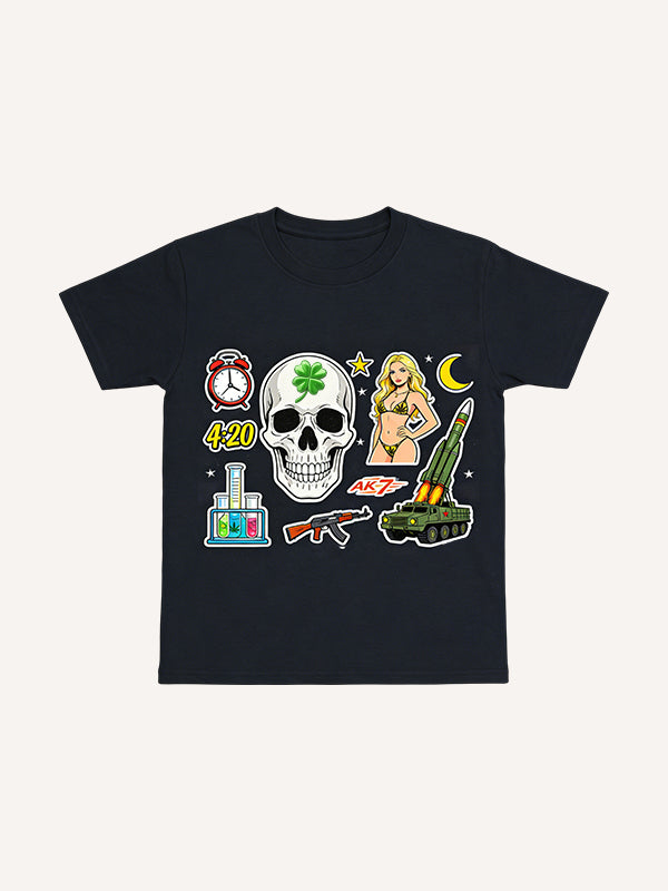 Ultra Pleasing 420 Theme Printed Short Sleeve